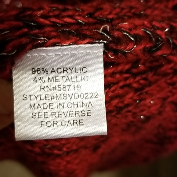 Notations red and black striped sweater dress - Picture 4 of 4